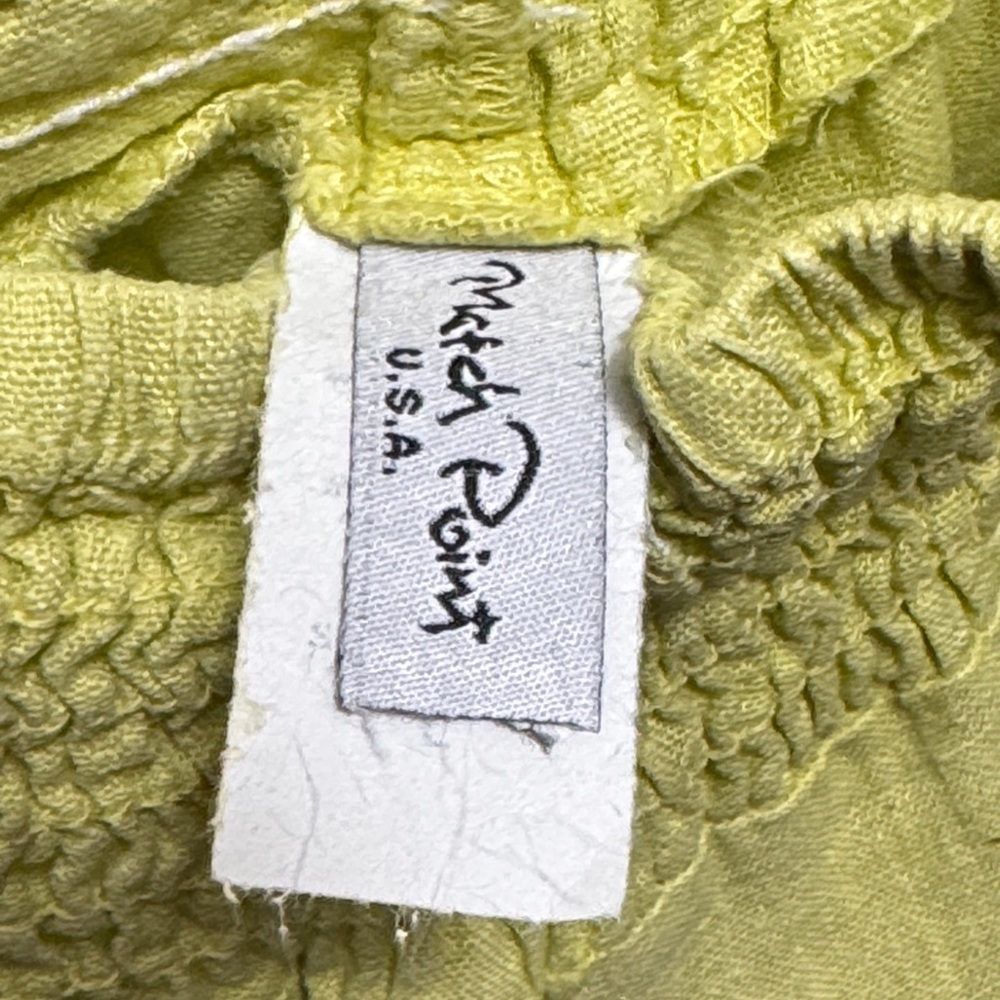 Women's Wide Leg Yellow Pants - Picture 4 of 5